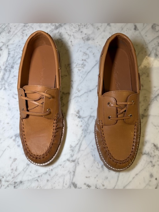 Lisa Says Gah Shoes - New Lisa Says Gah Mari Leather Tan Beige Loafers Size US 8